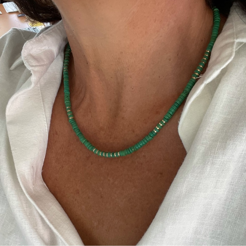 COPY - Natural gem stone necklace,turquoise necklace